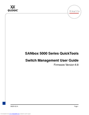Qlogic SANbox 5000 Series User Manual