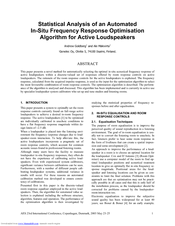 Genelec Frequency Response Optimisation Manual