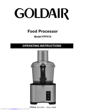 Goldair FFP410 Operating Instructions Manual