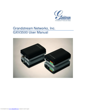 Grandstream Networks GXV3500 User Manual