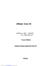 GReddy Tuner Edition Turbo Kit Installation Manual