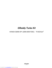 GReddy Turbo Kit Installation Manual