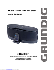 Grundig CDS2600iP Instruction Manual