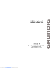 Grundig DMS601 IP Instruction Manual