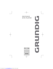 Grundig DVD-P 7644 Instruction Manual
