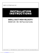 Heat Controller SDAH 48 Installation Instructions Manual