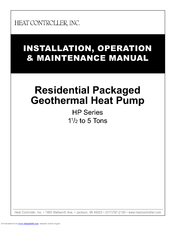 Heat Controller HP Series Installation, Operation & Maintenance Manual