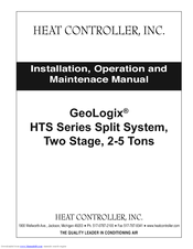Heat Controller GeoLogix HTS024B1D01NNN Installation, Operation And Maintenance Manual