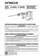 Hitachi H 60MA Instruction Manual