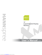 Hannspree LCD Monitor User Manual