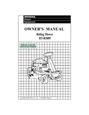 Honda HT-R3009 Owner's Manual