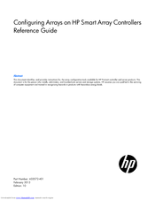 Hp Smart Array Controllers Reference Manual