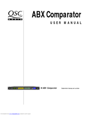 QSC ABX Comparator User Manual