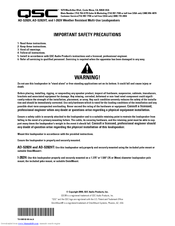 QSC AD-S282H Important Safety Instructions