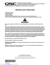 QSC AD-S282HT Important Safety Instructions