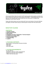 Razer hydra Master Manual