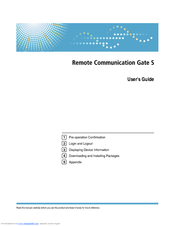Ricoh Remote Communication Gate S User Manual