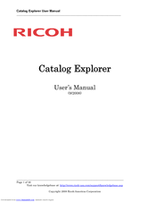 Ricoh Catalog Explorer User Manual