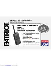 Patriot SST-444 Owner's Manual