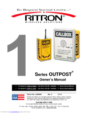 Ritron OUTPOST RQX-151 XT Owner's Manual