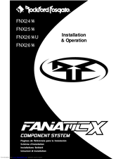 Rockford Fosgate FNX2614U Installation & Operation Manual