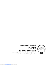 Husqvarna K 760 Operator's Manual