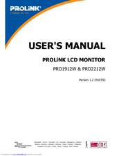 Prolink PRO2212W User Manual