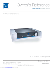 PS Audio GCP-200 Owner's Reference Manual
