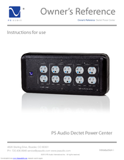 PS Audio Dectet Power Center Owner's Reference Manual
