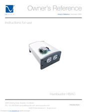 PS Audio Humbuster HBAC Owner's Reference Manual