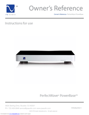 PS Audio PerfectWave PowerBase Owner Reference Manual