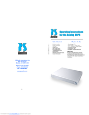 PS Audio Analog HCPS Operating Instructions