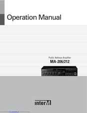 Inter-M MA-212 Operation Manual