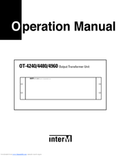 Inter-M OT-4960 Operation Manual
