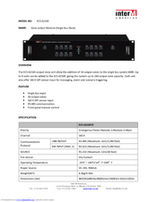 Inter-m ECS-6216S Overview