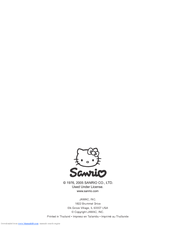 Sanrio Hello Kitty 11706 Instruction Manual