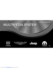 Chrysler MULTIMEDIA SYSTEM User Manual