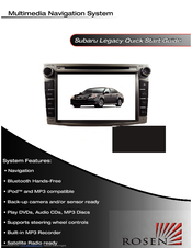 Rosen Subaru Legacy Quick Start Manual