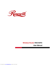 Rosewill RNX-N4PS User Manual