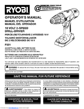 Ryobi P201 Operator's Manual