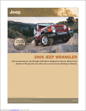 Jeep 2006 Wrangler Overview Manual