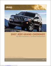 Jeep 2007 Grand Cherokee Series Overview Manual