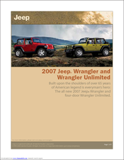 Jeep Wrangler Unlimited Overview Manual