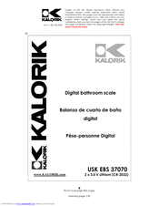 Kalorik USK EBS 37073 Operating Instructions Manual