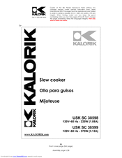 Kalorik USK SC 38599 Operating Instructions Manual