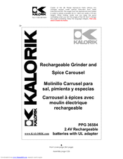 Kalorik PPG 36584 Operating Instructions Manual