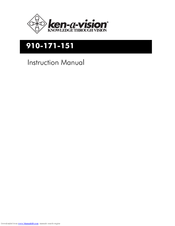 Ken A Vision 910-171-151 Instruction Manual