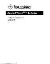 Ken A Vision VFCD40 Instruction Manual