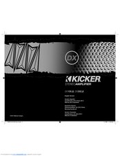 Kicker DX100.2 Owner's Manual