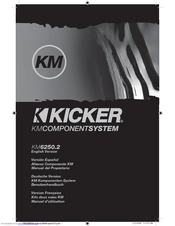 Kicker KM6250.2 Owner's Manual